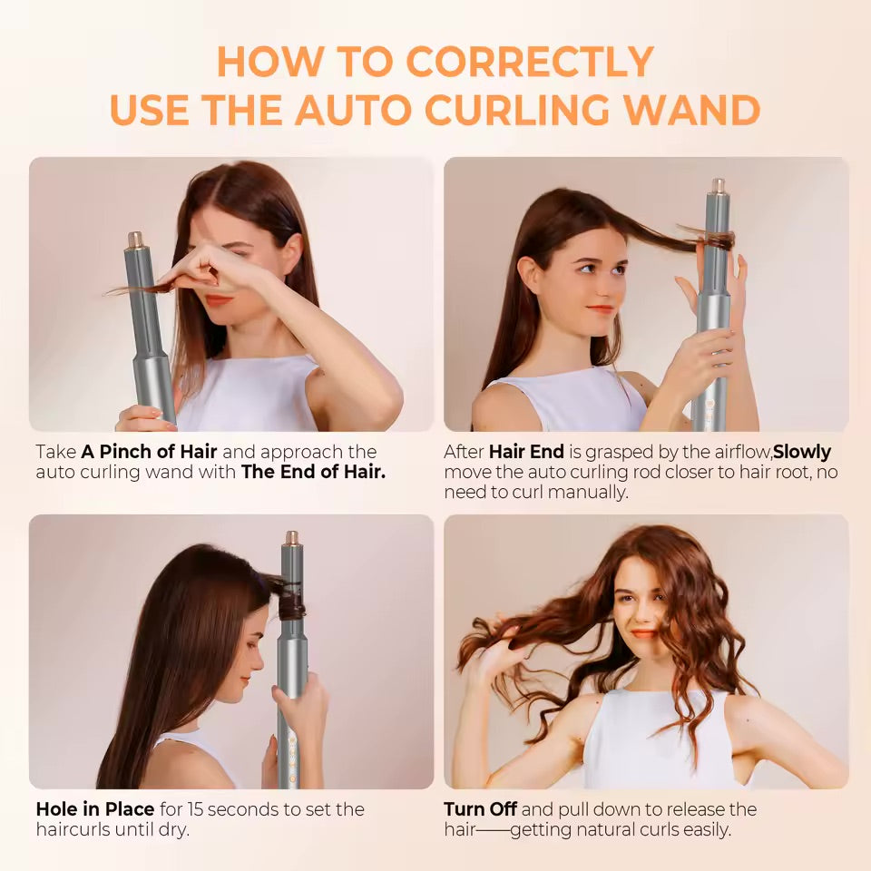 Glam Vortex™ - 8 in 1 Air Wrap Hair Styler