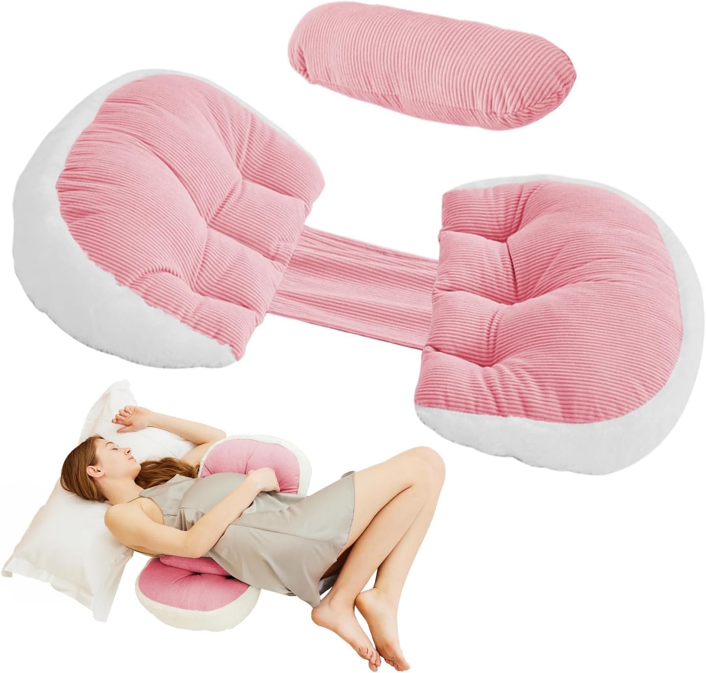BumpNest™ - Pregnancy Pillow with Waist and Belly Support for Side Sleepers