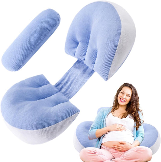 BumpNest™ - Pregnancy Pillow with Waist and Belly Support for Side Sleepers