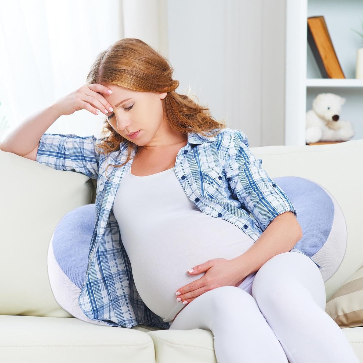 BumpNest™ - Pregnancy Pillow with Waist and Belly Support for Side Sleepers