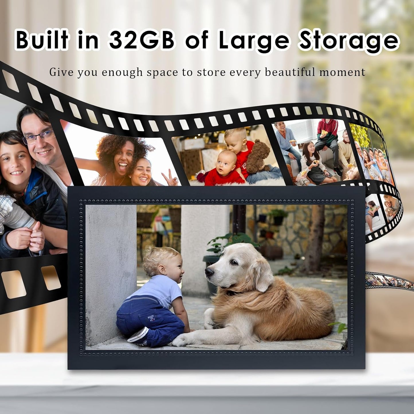 Memories Alive™ - WiFi Digital Photo Frame IPS Touch Screen