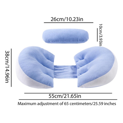 BumpNest™ - Pregnancy Pillow with Waist and Belly Support for Side Sleepers