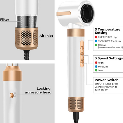 Salon Styler™ - 7-in-1 Hot Air Hair Curler Brush